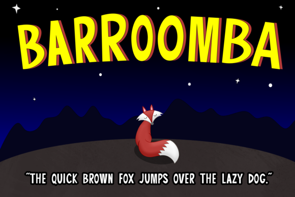 Barroomba Font: A Charming Display Typeface for Craft Creators