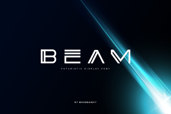 Beam Display Font for Bold Web Design