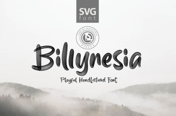 Billynesia Display Font for Creative Business Branding