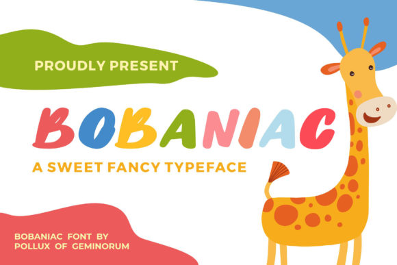 Bobaniac Display Font for Playful Editorial Design