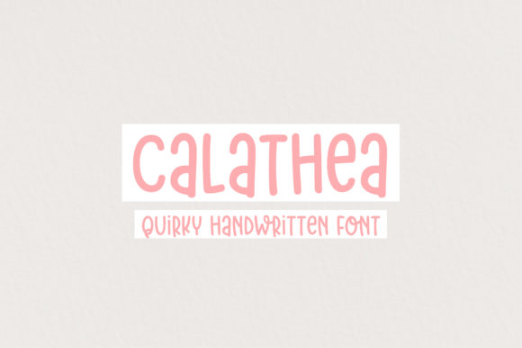 Calathea Font: A Display Typeface for Authentic Branding