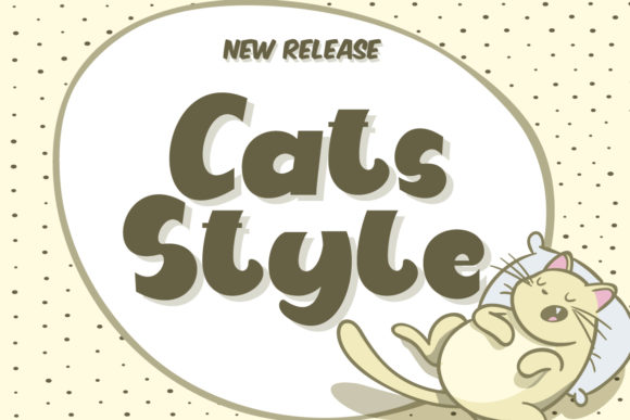 Cats Style Font: A Cute Display Typeface for Creative Makers
