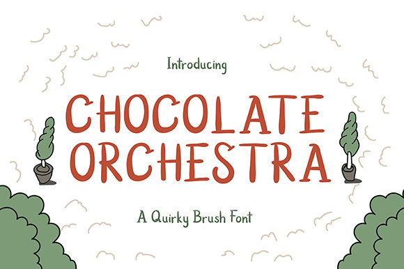 Chocolate Orchestra Display Font for Editorial Design