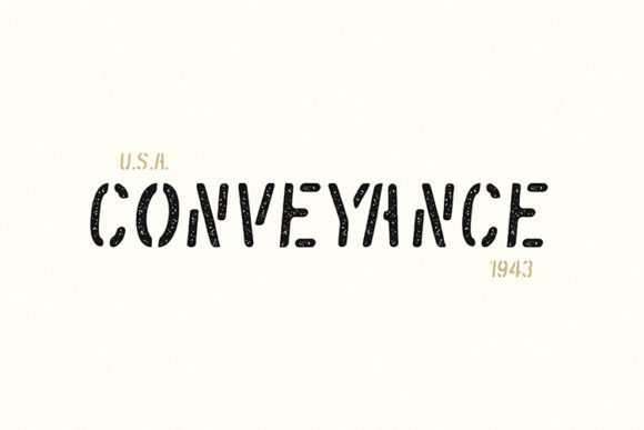 Conveyance Font: A Display Typeface for Creative Makers
