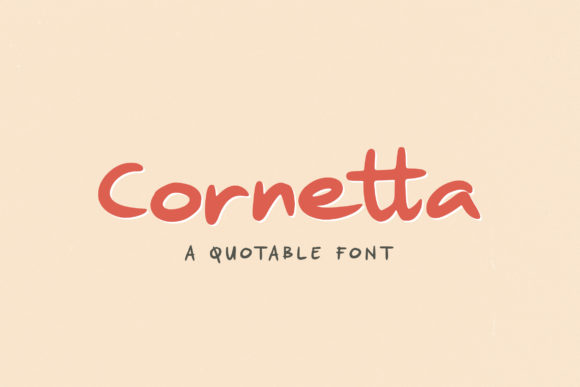 Cornetta Display Font for Joyful Branding Projects