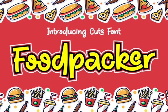 Foodpacker: A Joyful Display Typeface for Creative Projects