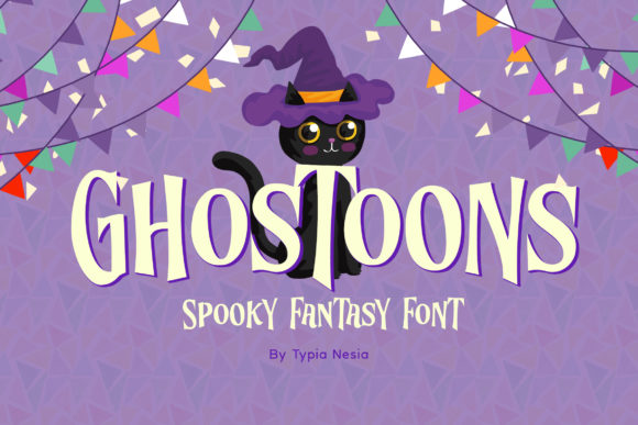 Ghostoons Font: A Spooky Display Typeface for Halloween-Themed Web Projects