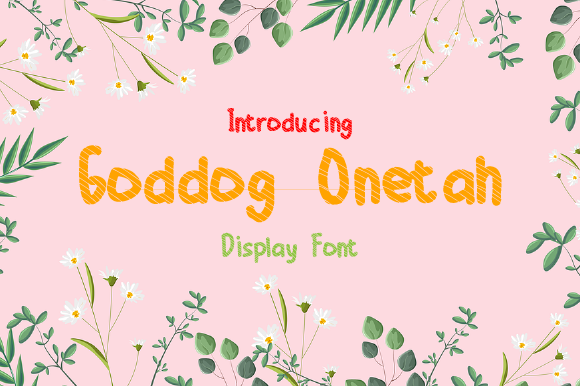 Goddog Onetah: Bold Display Fonts for Standout Brand Identity