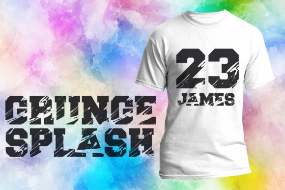 Grunge Splash Font for Editorial Design and Creative Typography