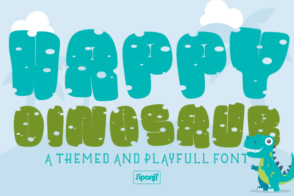 Happy Dinosaur Font for Branding Projects