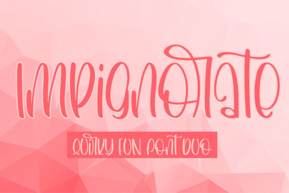 Impignorate Font: A Joyful Display Typeface for Creative Makers