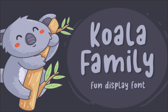 Koala Family: A Fun Display Font for Playful Brand Identity