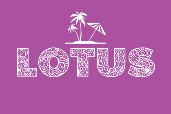 Lotus Font for Editorial Design and Display Typography