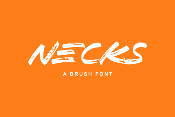 Necks Display Font for Creative Makers and Designers