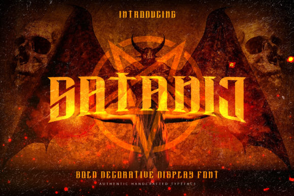Satanic Display Font for Bold Web Design and Halloween Campaigns