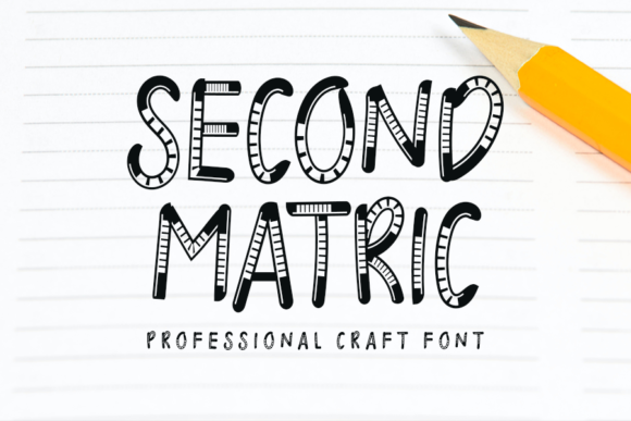 Second Matric Font: A Quirky Display Typeface for Digital Designers