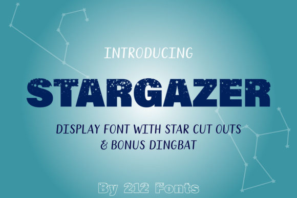 Stargazer Font for Bold and Beautiful Craft Projects