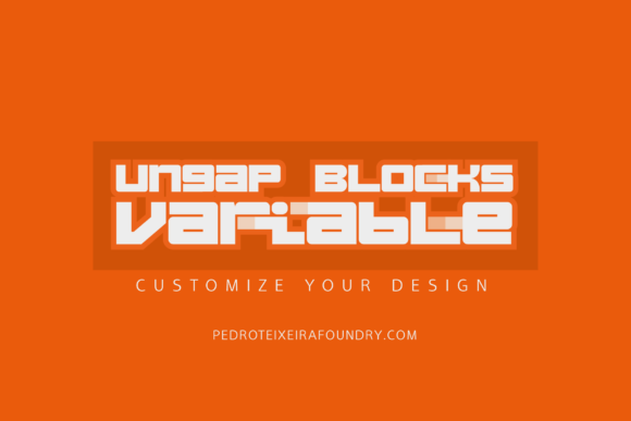 Ungap Blocks Variable Font for Creative Makers