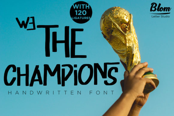 We the Champions Font Review for Brand Designers