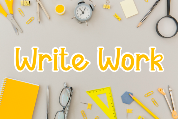Write Work Font for Creative Web Design Projects