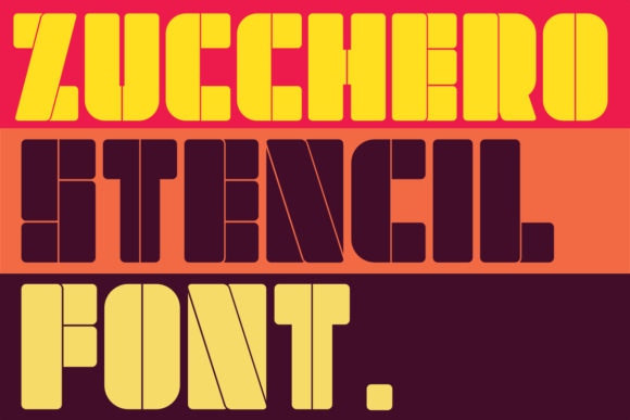 Zucchero Stencil: A Display Font for Urban Digital Branding